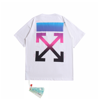Off-White Off-W Monogram T-shirt - Blanco Azul Gradient Arrows