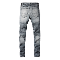 Amr Black Patch Jeans Negro