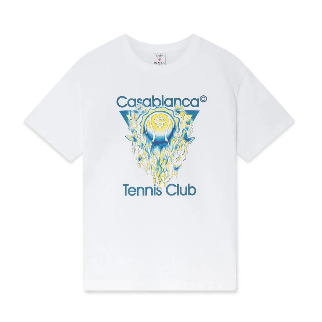 Casablanca Monogram T Shirt Blanco