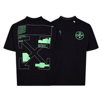 Off-White Off-W Monogram T-shirt - Negro Camo Verde
