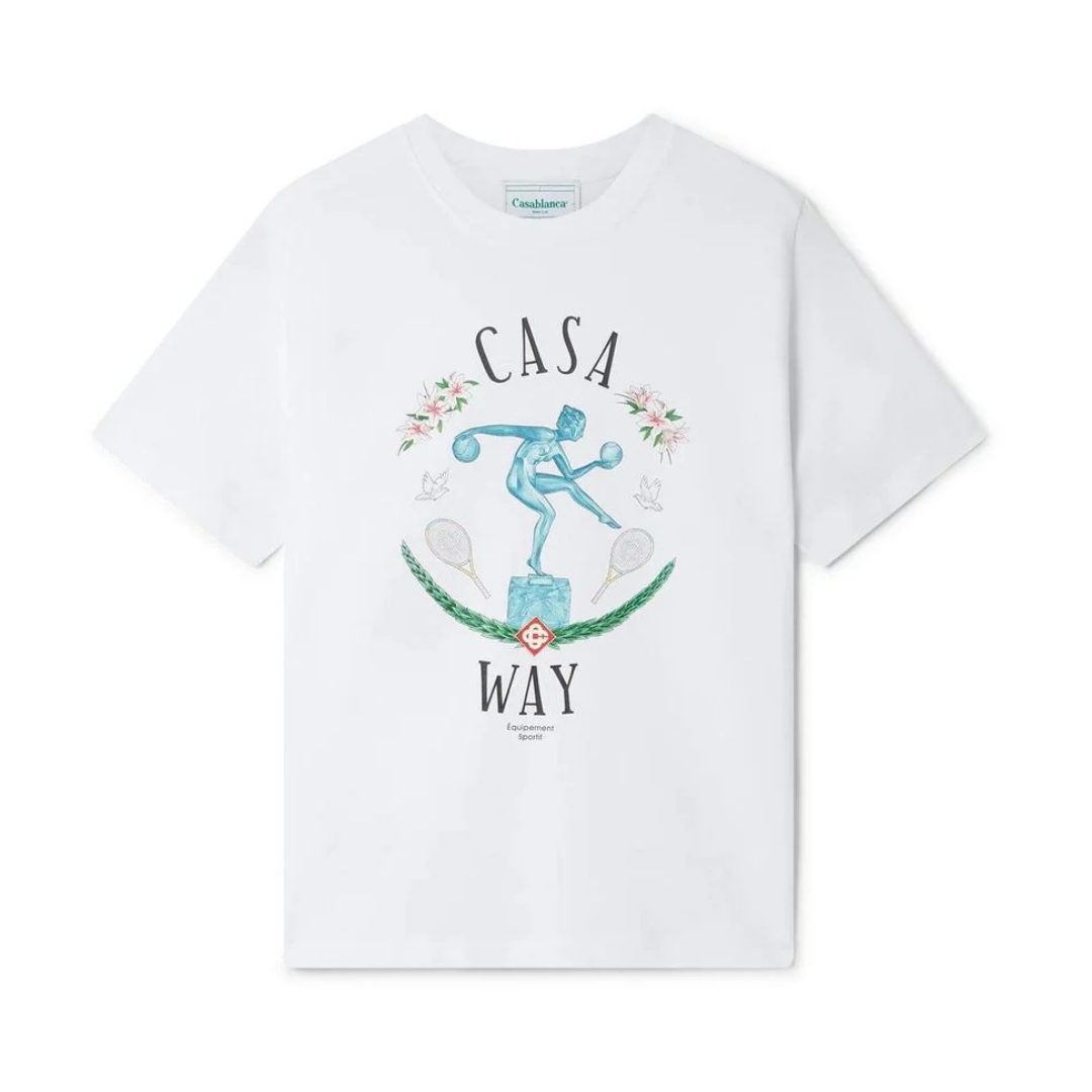 Casablanca Monogram T Shirt Blanco Way