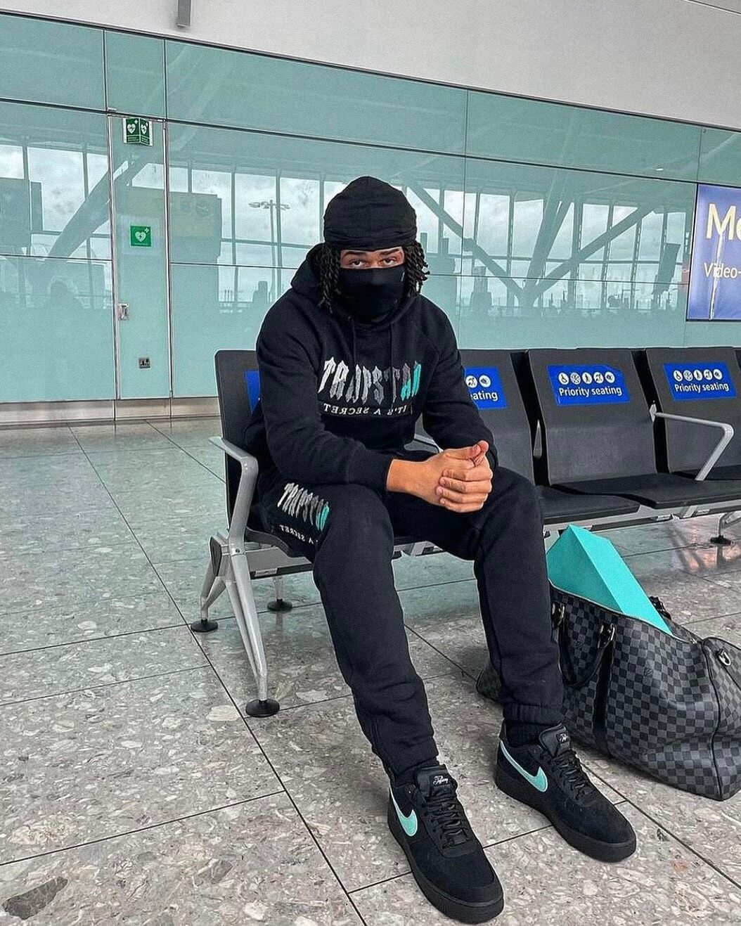 Conjunto Trapstar Negro Verde