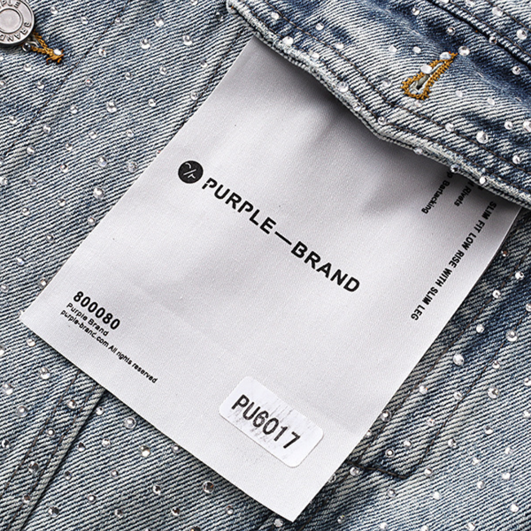 Pantalon Purple Brand Lavado Claro Roturas 3