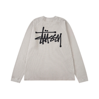 Buzo Stussy Beige Corduroy Blanco Logo Negro