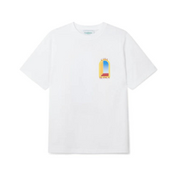 New Casablanca T Shirt Men Women Fashion Casual T Shirt Top Tees - Blanco