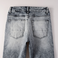 Amr Black Patch Jeans Negro