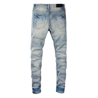 Amr Black Patch Jeans