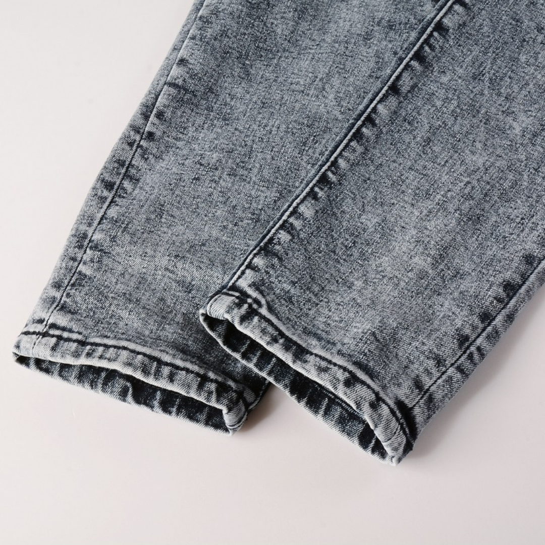 Amr Black Patch Jeans Negro