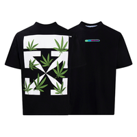 Off-White Off-W Monogram T-shirt - Negro Negro Hojas Verde