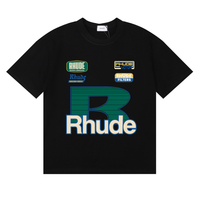 Camiseta Rh*de Negro Negro Rhude
