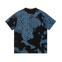 Louis Vuitton Monogram T-shirt - Negro Camo Azul Negro