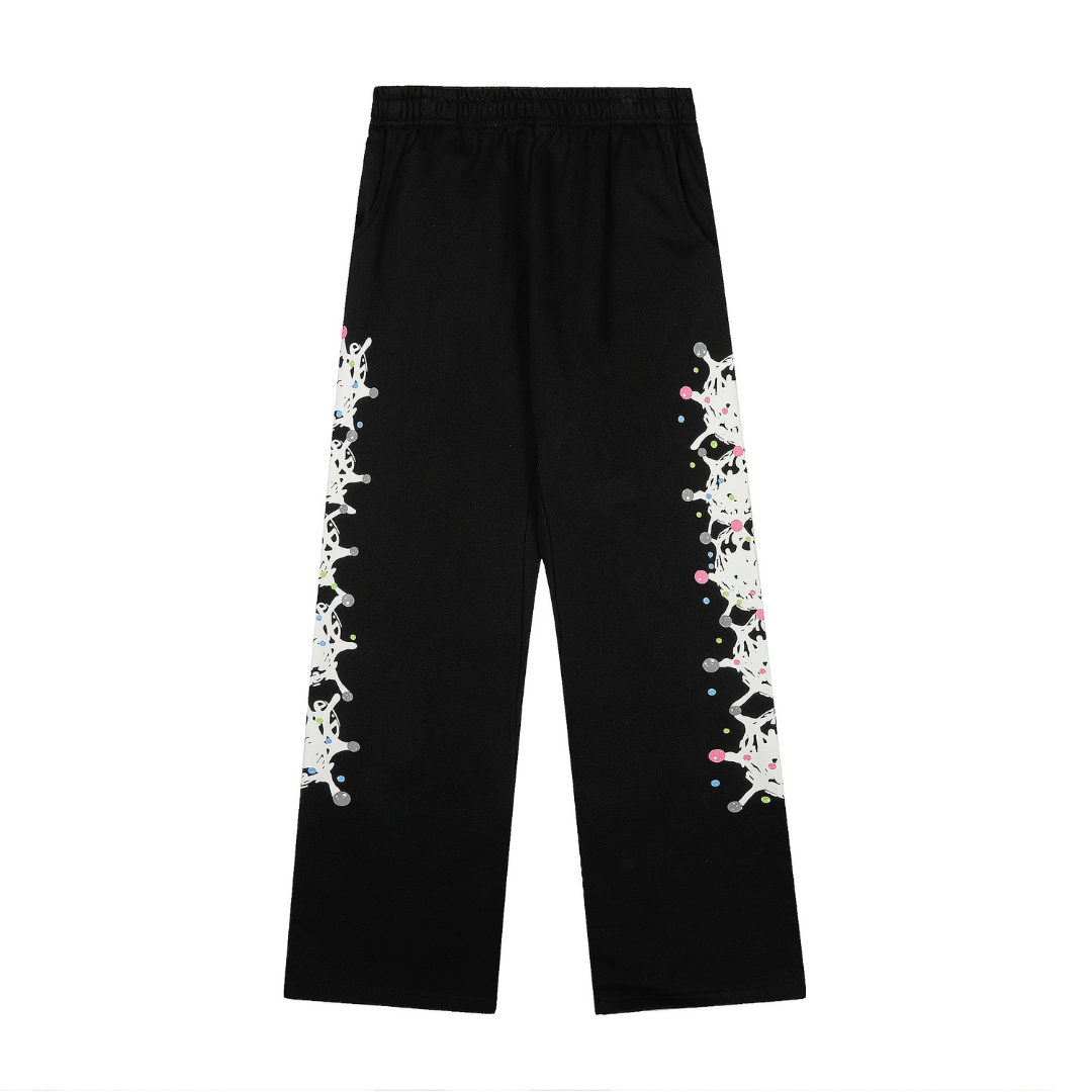 Conjunto Sp5der Negro Blanco Camo