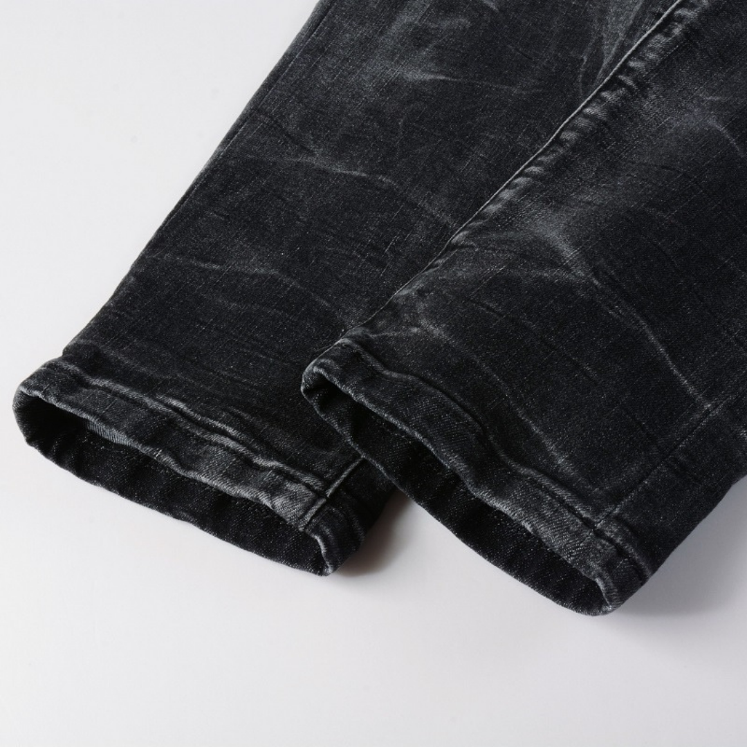 Amr Blue Patch Jeans Azul