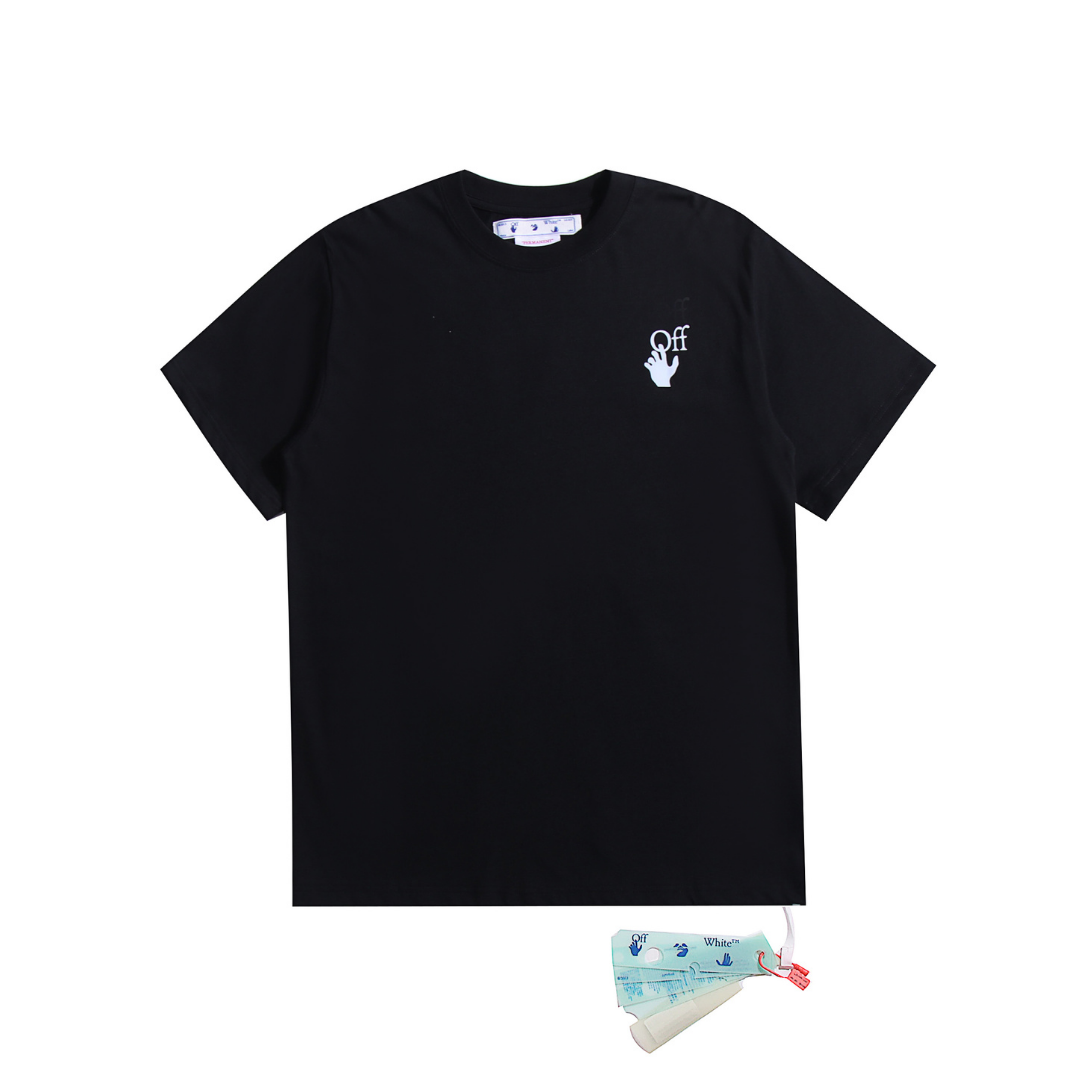 Off-White Off-W Monogram T-shirt - Negro Camo Rosa