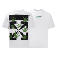 Off-White Off-W Monogram T-shirt - Blanco Blanco Hojas Verde