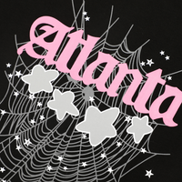 Camiseta Sp5der Negro Rosa Web