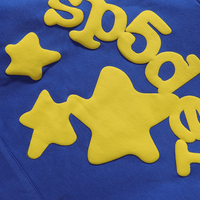 Buzo Sp5der Azul Azul Estrellas Amarillo