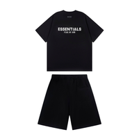 Essentials Short Set Negro Blanco