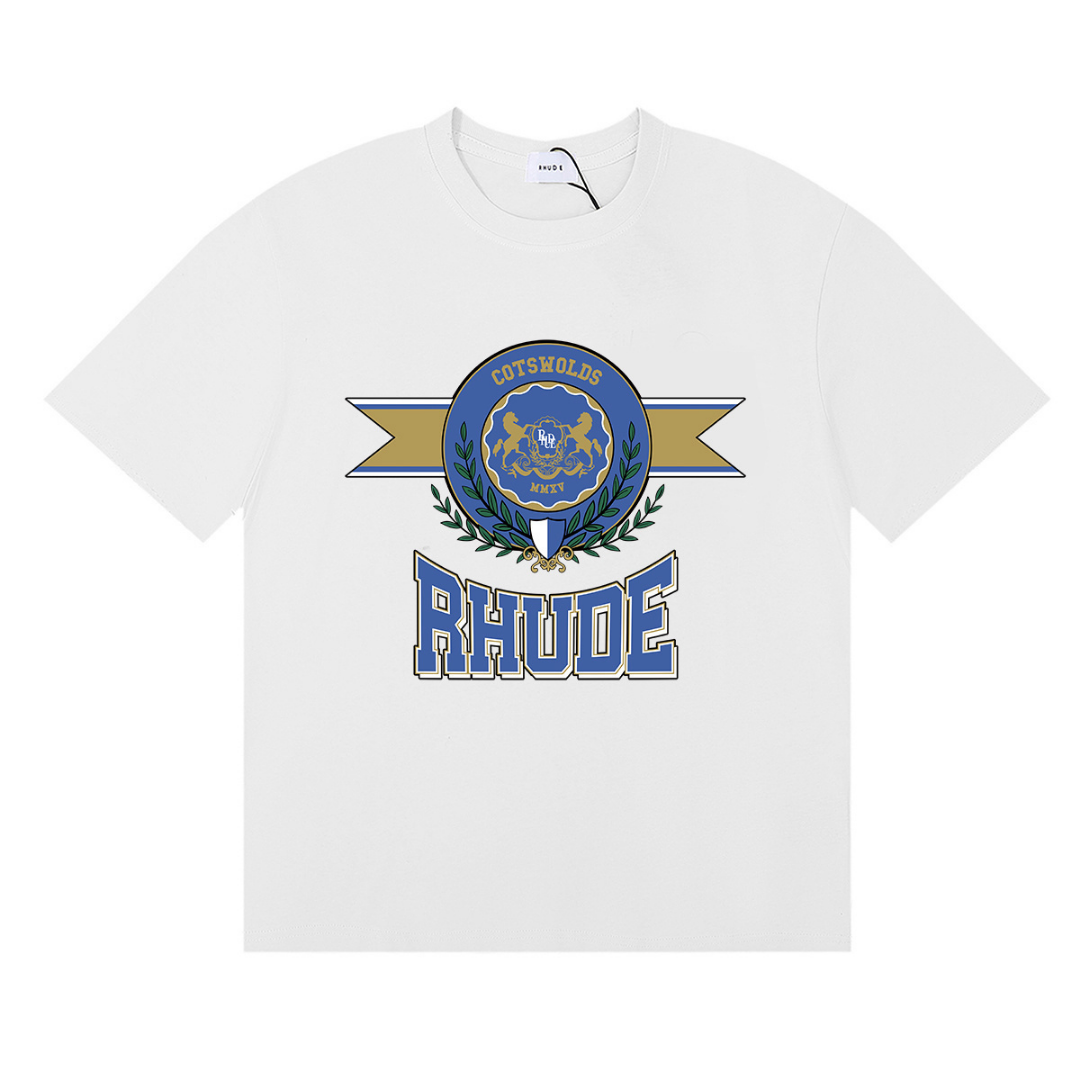 Camiseta Rh*de Negro Azul Oro