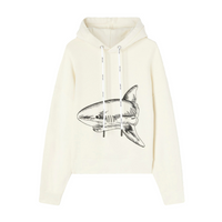 Palm Angels Palm Shark Hoodie - Beige