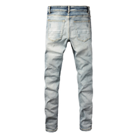 Amr Blue Patch Jeans Azul 2