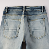 Amr Blue Patch Jeans Azul 2