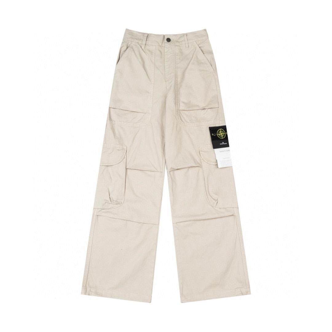 Conjunto Stone Island Blanco Azul Camo