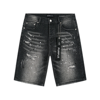 Purple Shorts Estrellas Rojo Blanco