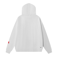 Amr Staggered Hoodie Monograma Rojo