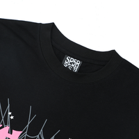 Camiseta Sp5der Negro Rosa Web