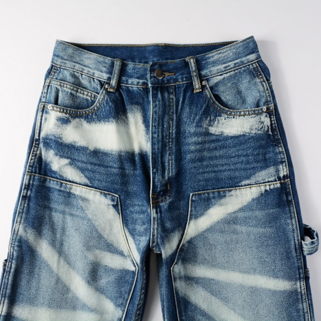 Amr Blue Distressed Jeans Azul 2