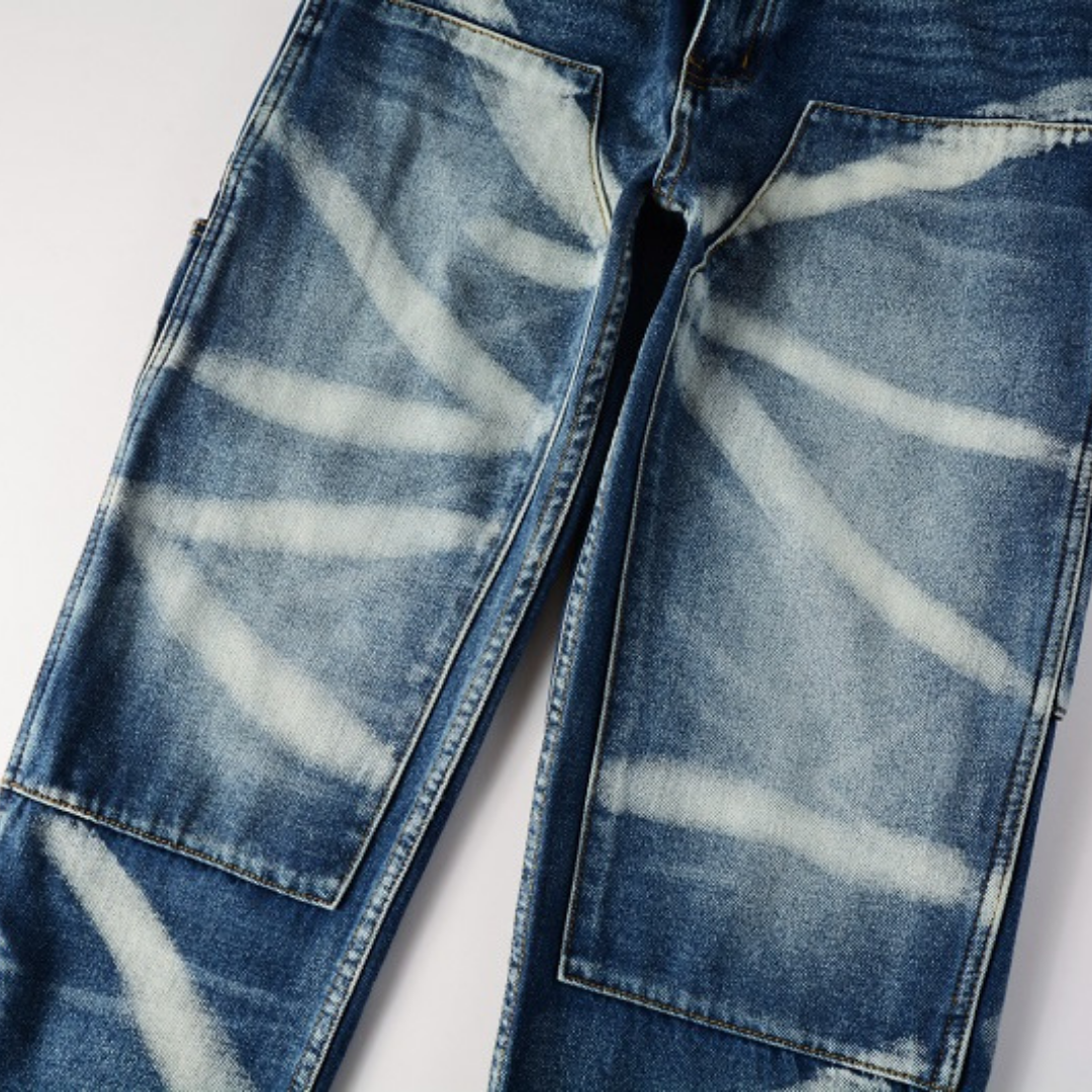 Amr Blue Distressed Jeans Azul 2