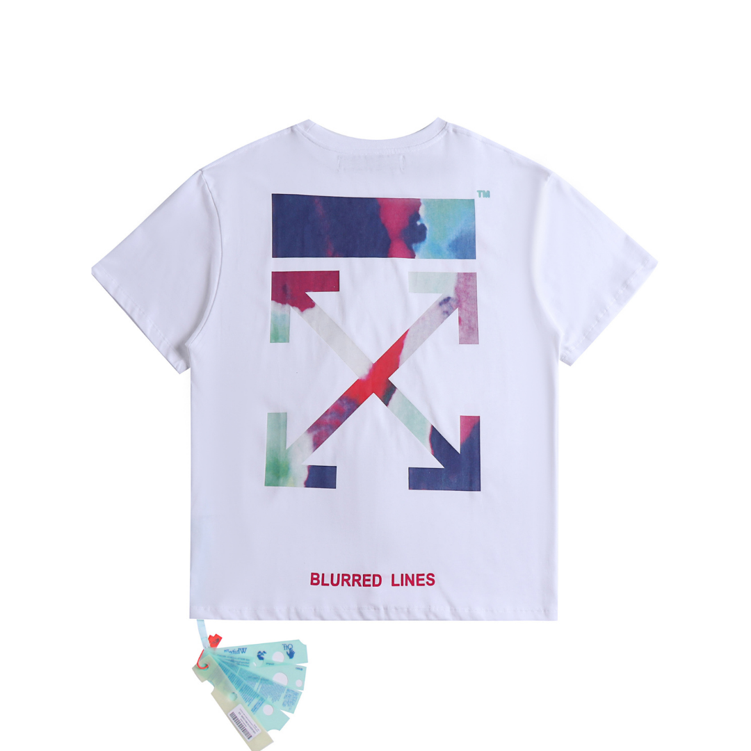 Off-White Off-W Monogram T-shirt - Blanco Cubo Blanco Rojo