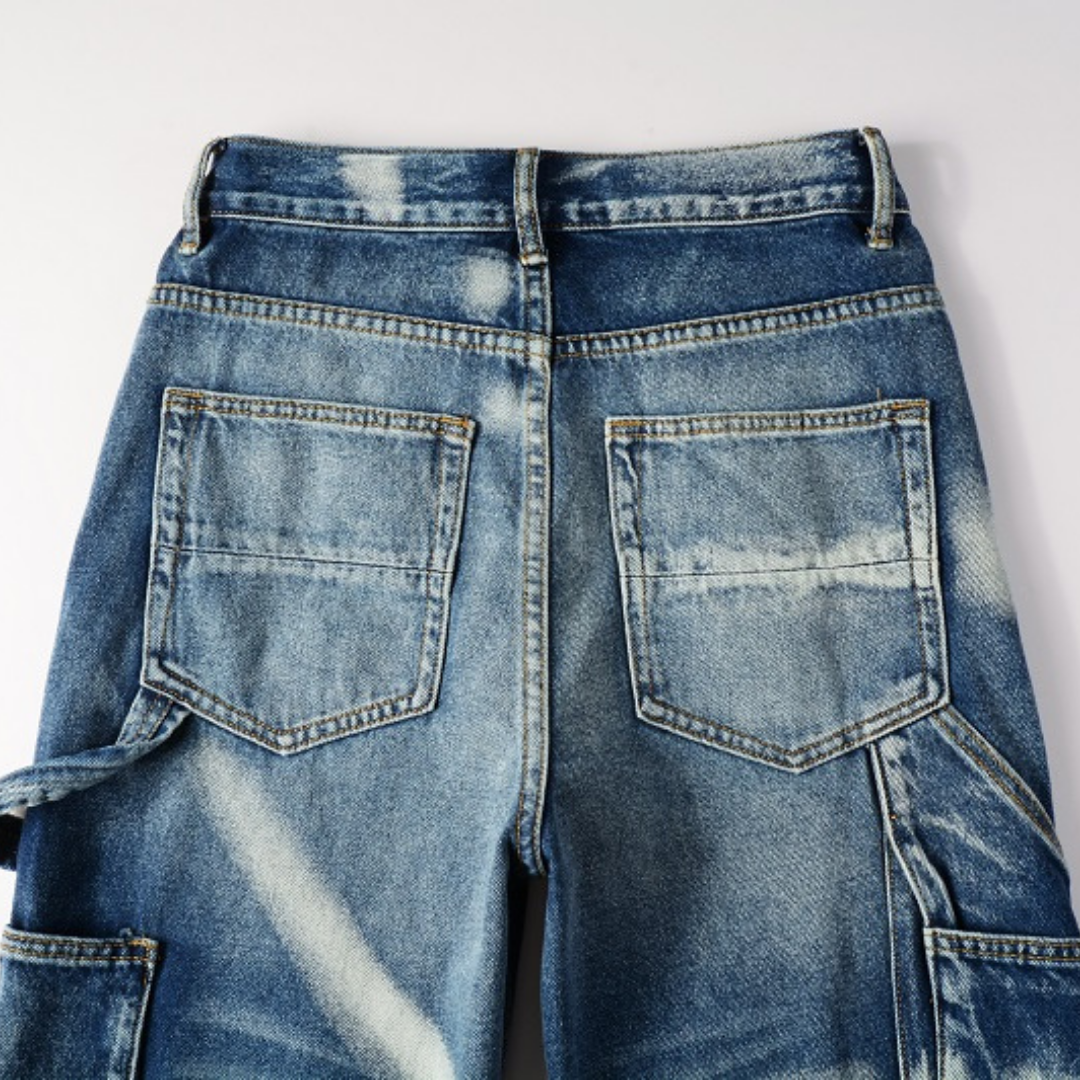 Amr Blue Distressed Jeans Azul 2