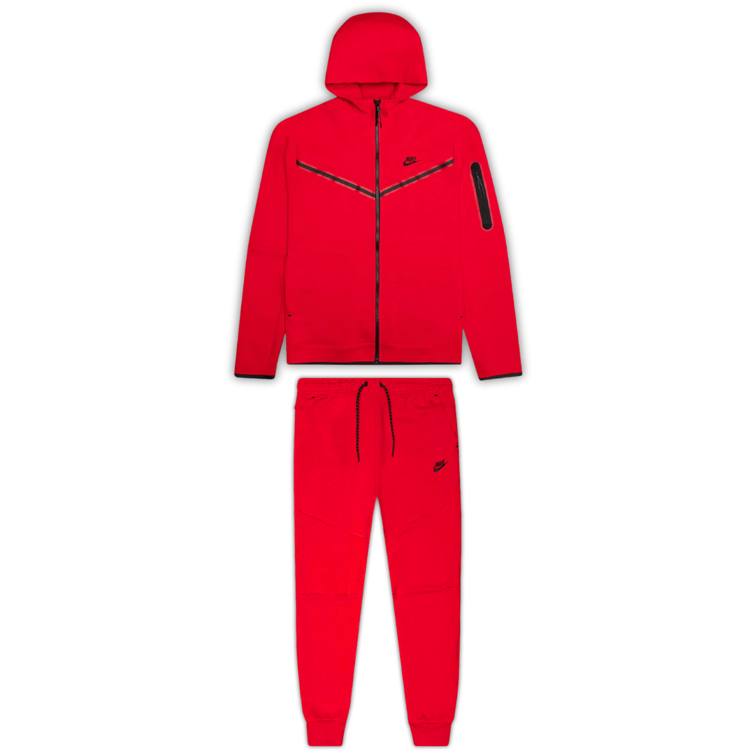 Nike Tech Red/Black Tracksuit