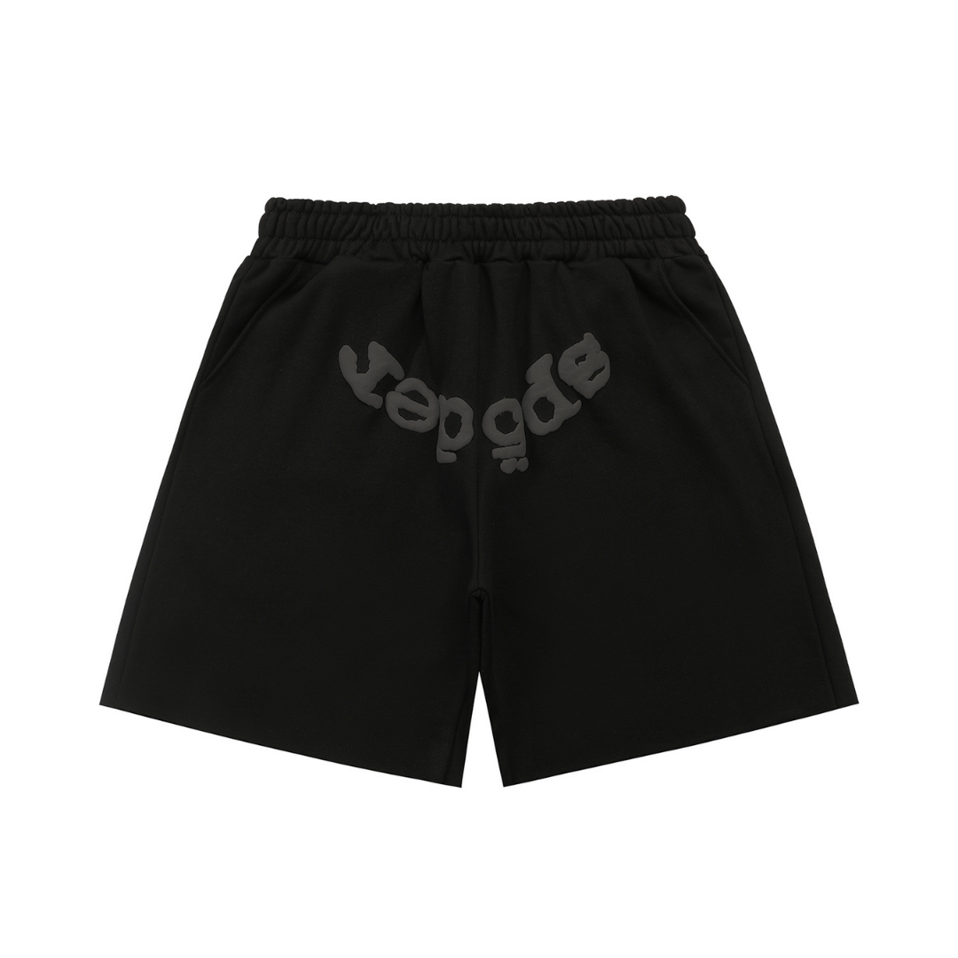 Pantalon Sp5der Negro Negro Logo Blanco