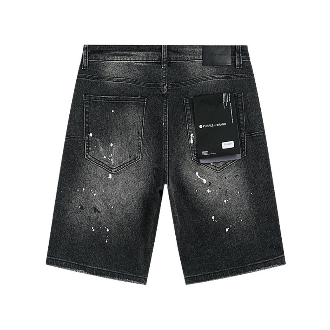 Purple Shorts Estrellas Rojo Blanco
