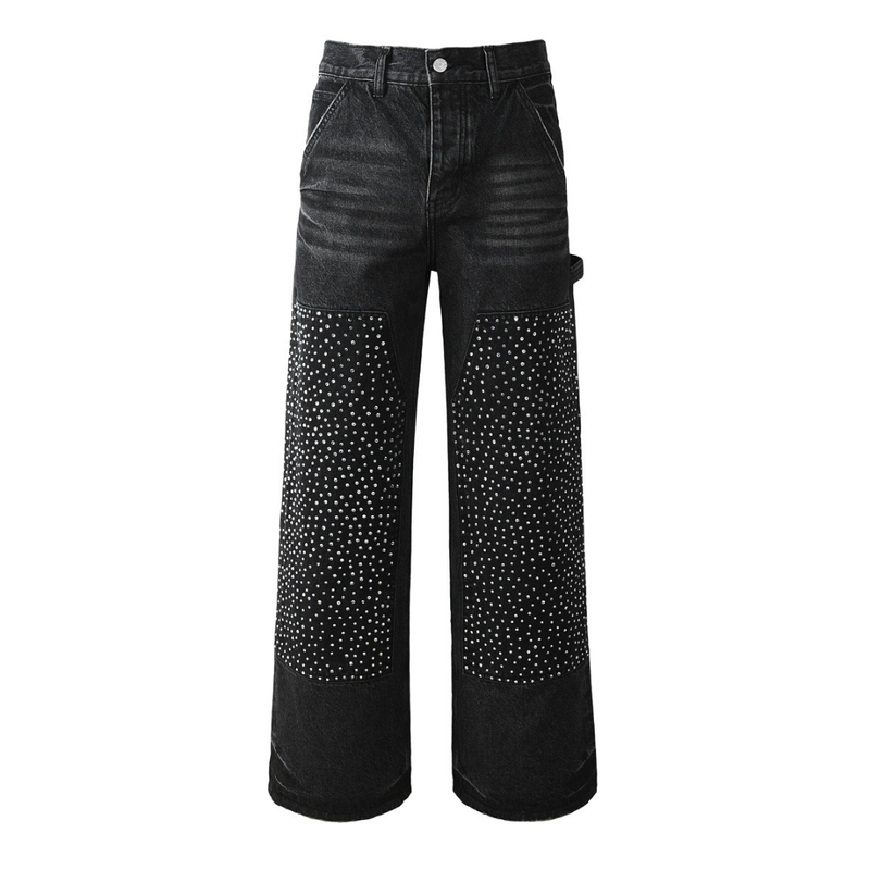 Purple Black Diamonds Jeans