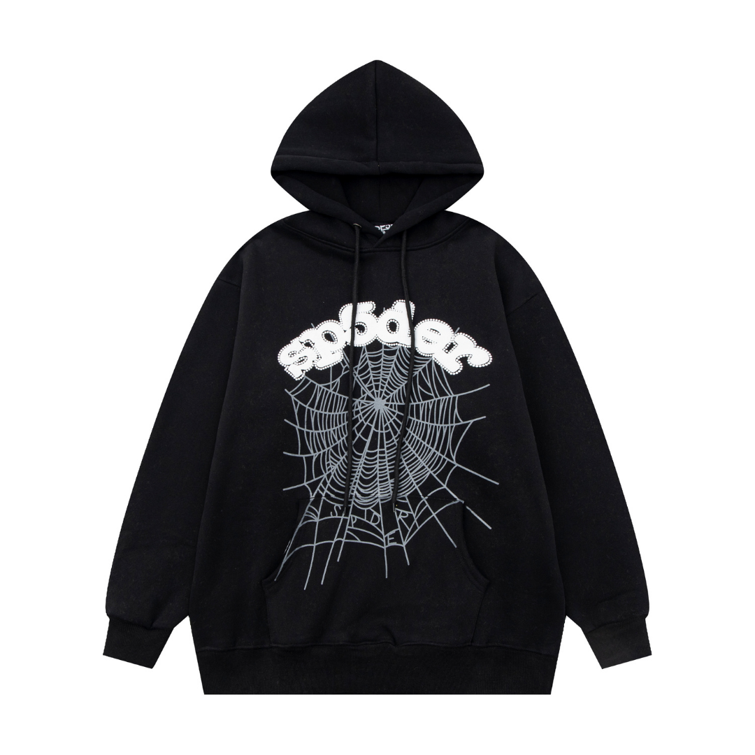 Buzo Sp5der Negro Negro
