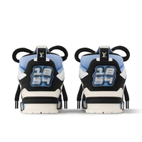 Skate Monogram Trainer Negro Flor Azul