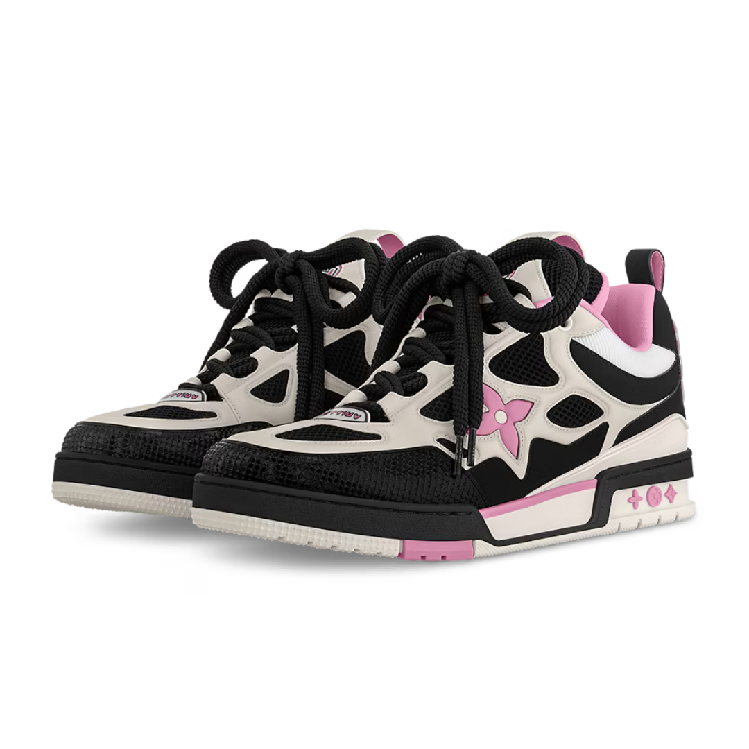 Skate Monogram Trainer Negro Pata Flor