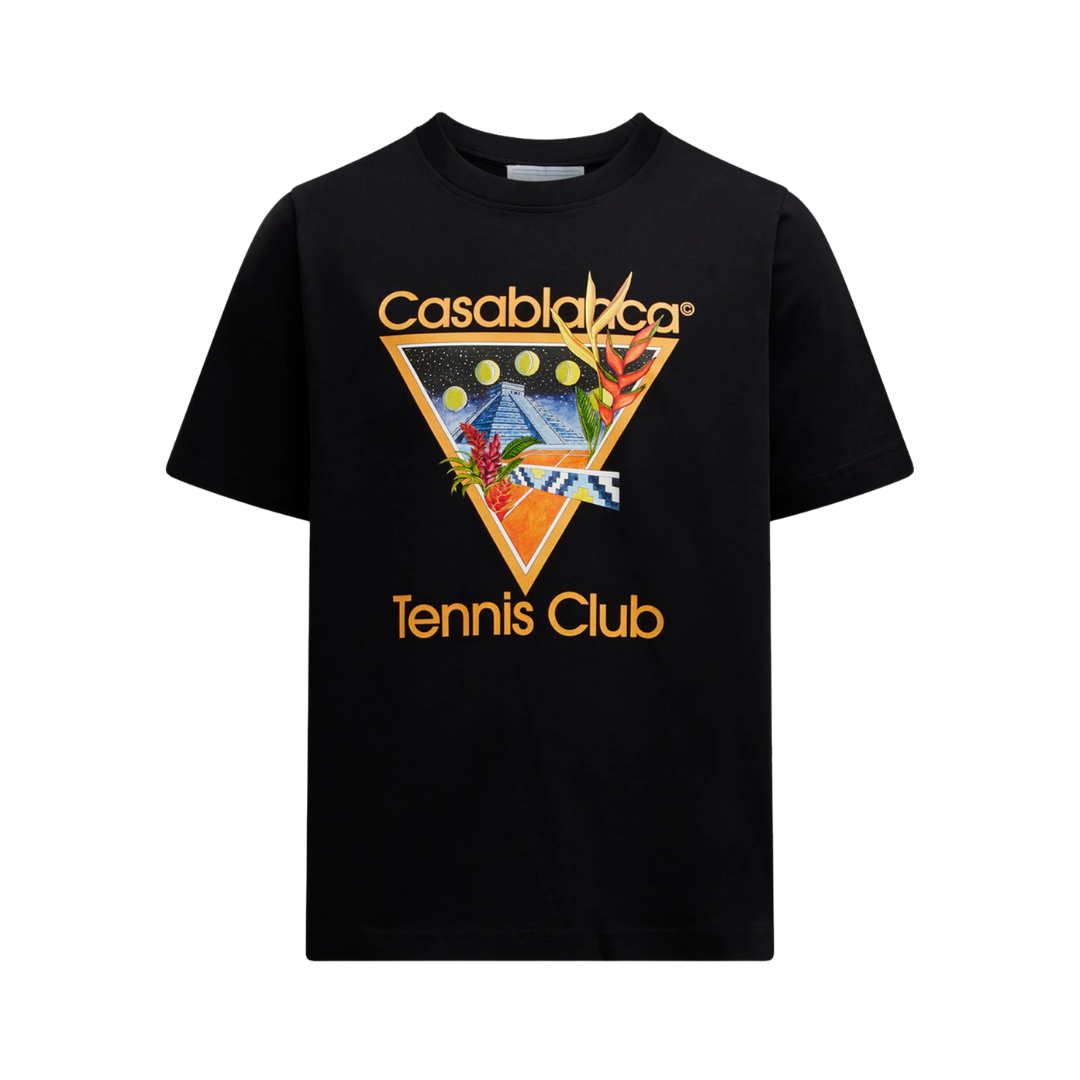 Casablanca Monogram T Shirt Azul Blanco Naranja