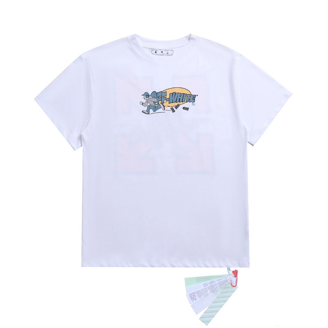 Off-White Off-W Monogram T-shirt - Negro Camo Beige