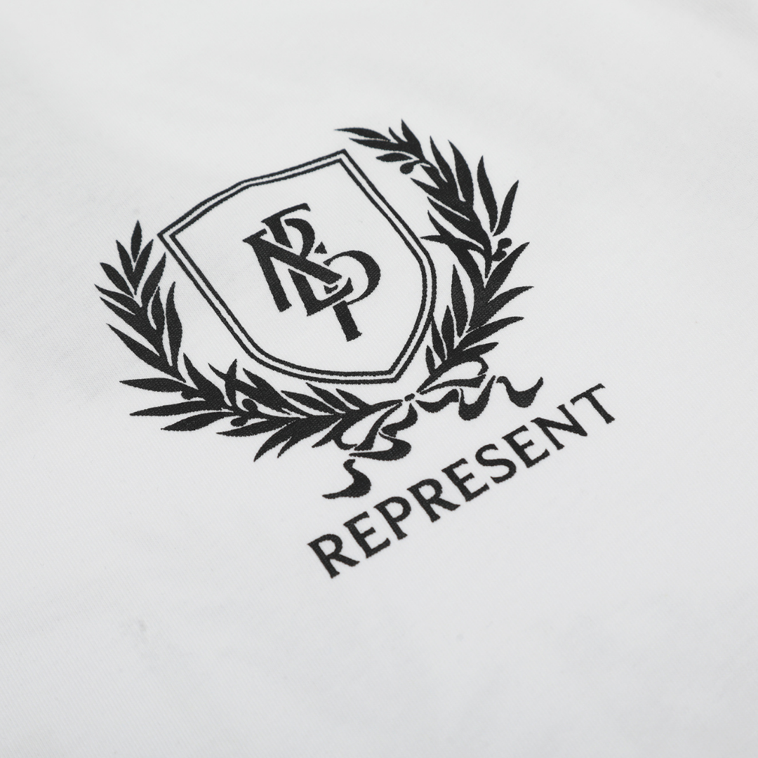 Camiseta Represent Negro Blanco
