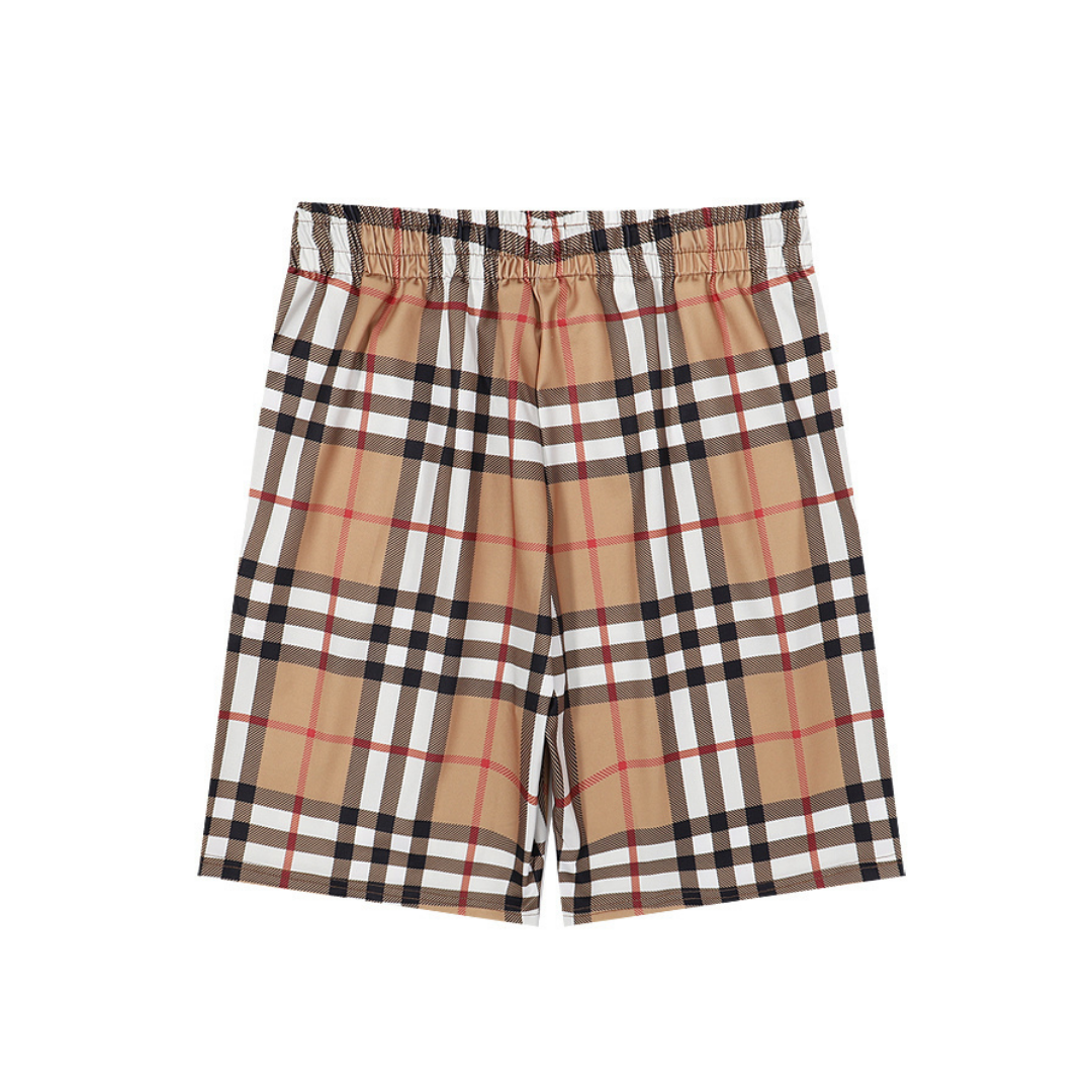 BB Monogram Shorts Blanco Rojo