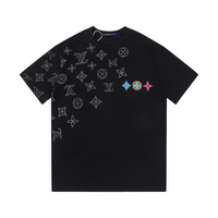 Louis Vuitton Monogram T-shirt - Blanco Monograma Azul Rojo