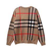 Monogram Sweater Camel Cuadros