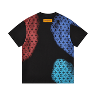 Monogram T-shirt Monograma Azul Rojo