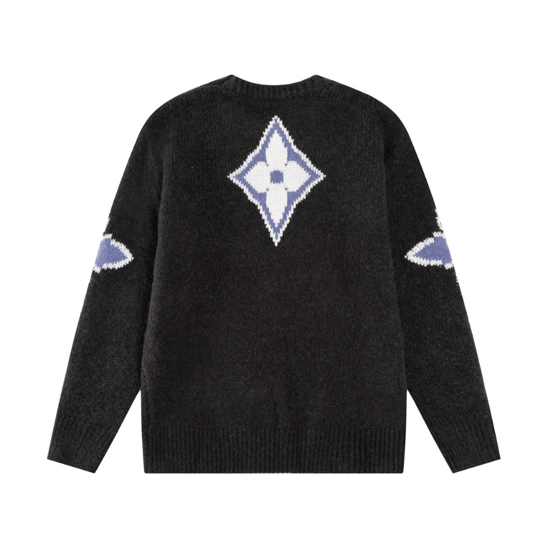 Monogram Sweater Camo Blanco