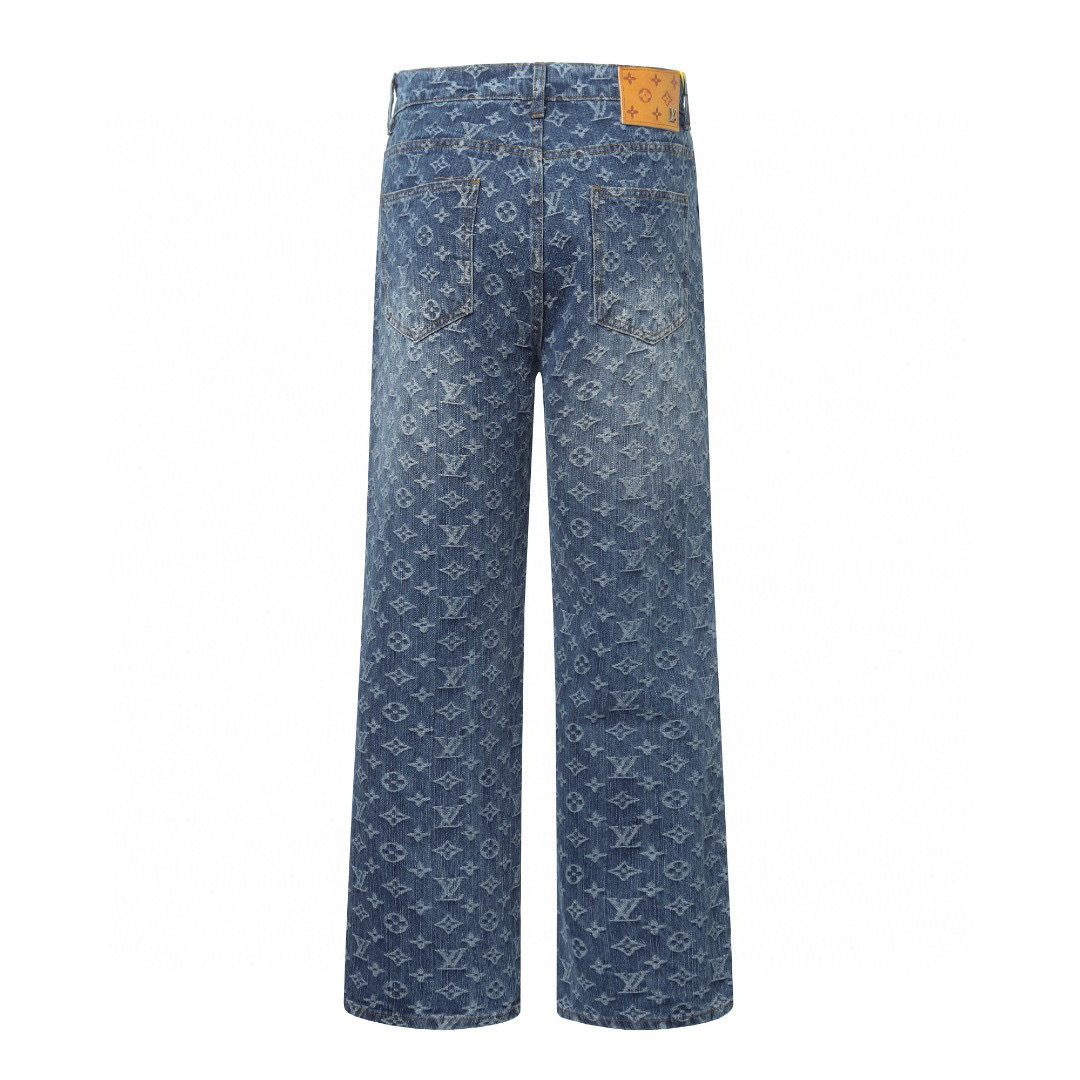 Monogram Jeans Azul Blanco Monograma